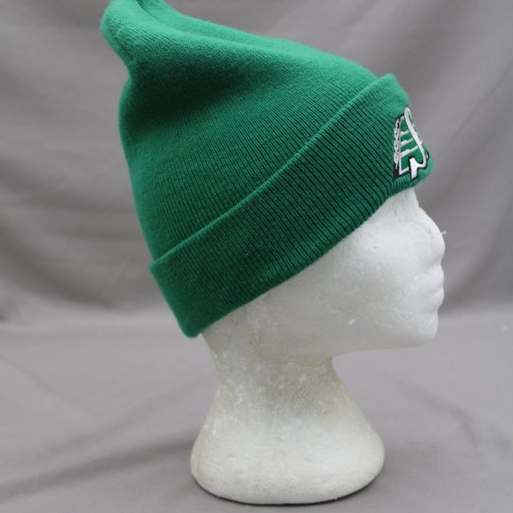 Saskatchewan Roughrider Beanie - Classic Green with Logo - Adult Stretch Fit - Picture 6 of 7